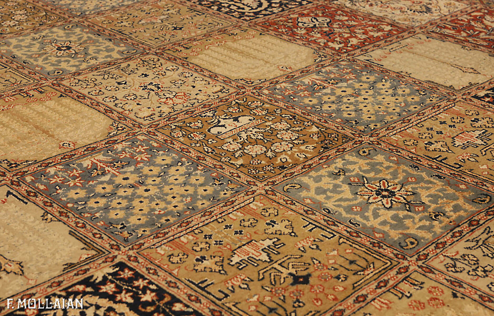Persian Tehran Part Silk Carpet n°:98434512